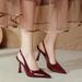Pointed Toe High Heel Stiletto Sexy Cloed-Toe Sandal 2025 New Large Size Women' 41 42 One Strap Backle Single_vogvips.com