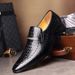 2022 New Men's Casual Classic Low-Cut Emed Leather Comfortable Business Dress Shoes Man Loafers Plus Size 38-48_vogvips.com