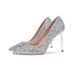 for Women Winter Bride Sequin Wedding Dress Two-Way Crystal Shoes 2025 New High Thin Heel Comfortable_vogvips.com