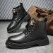 Casual Shoes Fashion Mens Ankle Boots Outdoor Leather Luxury Brand Men Non Slip High Top Male Work Motorcycle Boot_vogvips.com