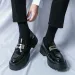 Platform New Men's Dress Leather Shoes High Classic Comfortable Pointed Toe Lace-up Business Shoes Fashion Casual Wedding Party_vogvips.com
