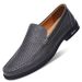 Large Size 46 Loafers For Men, British Style Casual White Shoes, Business Formal Slip-On Hollow Breathable Leather Shoes_vogvips.com