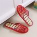 Free Shipping Handmade Beaded Home For Women Summer Indoor Mesh Wooden Floor Spring Autumn Four Seasons Flat Slippers_vogvips.com