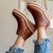 Women's Casual Round Toe Chunky Heel Ankle Boots With Side Zipper - PU Synthetic Leather, Low Cut, Slip-Resistant Rubber Sole_vogvips.com