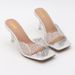 MS Elegant Transparent Crystal Stiletto Sandals For Women - Square Toe, PVC Upper, Rubber Sole, Available In Black/Gold/Silver (Sizes 36-42)_vogvips.com