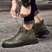 Martin Boots Men's Cotton Boots Men's High-top Warm Retro Tooling Shoes Men's Leather Shoes_vogvips.com