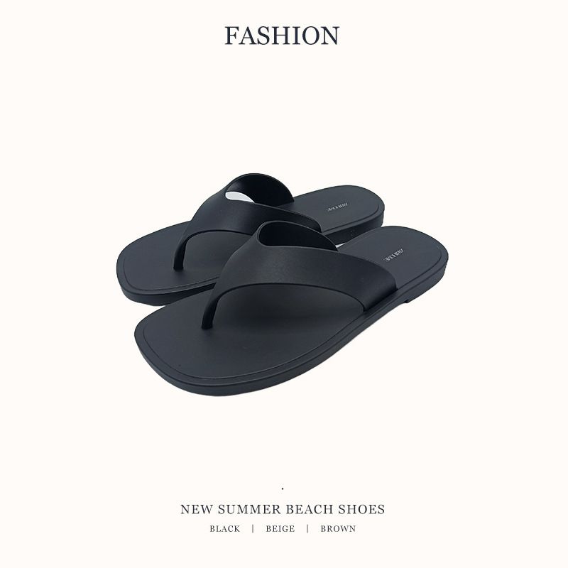 Flip-Flops 2025 Summer New Model For Outdoor Wear, European And American Fashion Beach Casual Flat Sandals Slippers_vogvips.com