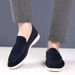 SHLIANG Retro Men Pointed Suede Flats Leather Shoes Casual Penny Loafers Formal Dress Footwear Sapatos Tenis Masculino Y0467_vogvips.com
