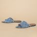 Women's Shoes Hot Selling Women's Flat Slippers New Denim Tassels Casual Fashion Middle East Women's Shoes_vogvips.com