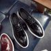 Euro Step Beijiang Wolf Shoes For Men, Summer Breathable Korean Patent Leather Brogue Black British Style Business Formal Casual_vogvips.com