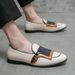 Korean-style Trendy Fashion Pointed-toe Loafers For Men, Large Size Slip-on Casual Moccasins, Hairstylist Leather Shoes_vogvips.com