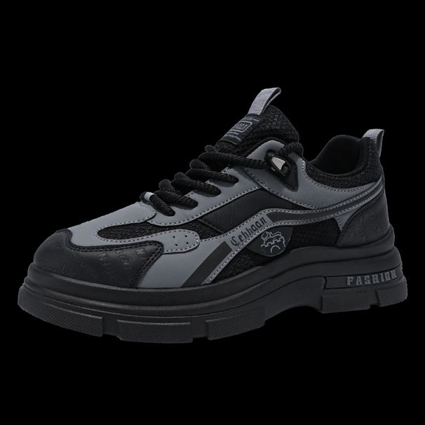 New Leather Spring Men's Shoes High-top Men's Heightening Tooling Martin Boots_vogvips.com