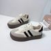 Women's White Platform Sneakers Spring 2026 Style Casual Lace-Up Height Increasing Argande Training Single Shoes_vogvips.com
