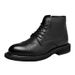 European Warm Series Straight Martin Men High Top British Style Genuine Leather Winter Fleece Lined Warm Ankle Work Boots_vogvips.com