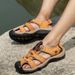 Large Summer New Men's Hollow Breathable Sandals Slippers Outdoor Baotou Beach Dad's Shoes 47_vogvips.com