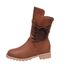 Cross-Border Foreign Trade Mid-Calf For Women 2025 Autumn Winter New European And American Style Large Size Rivet Low_vogvips.com