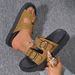 2025 New Fashion Women's Platform Thick Sole Slippers With Belt Buckle, One-Strap Beach Sandals For Women_vogvips.com