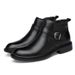 European Warm Series 2025 Men's Business Leather Martin Top Layer Cowhide Office Winter Buckle Boots Large Size_vogvips.com