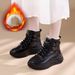 Women's Winter Snow 2024 Waterproof Non-Slip Fleece-Lined Short Boots Thickened Warm Cotton Shoes Women CY-033_vogvips.com
