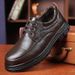 Men's Spring New Genuine Leather Casual Non-Slip Soft Sole Wear-Resistant Middle-Aged Dad Shoes_vogvips.com