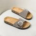 Simple New Style Summer Flat Retro Suede Non-slip Slippers For Women_vogvips.com