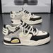Summer New Breathable White Men's Versatile Thick Soled Sports And Leisure Board Trendy Shoes_vogvips.com