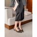 Temperament Small Pointed Head Shallow Mouth Empty Elegant Two Wear Kitten High Heels Single Shoes Women's Spring_vogvips.com