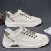 Fashionable Solid Color Low-Top Shoes, Comfortable, Non-Slip, Durable Casual Sneakers, Suitable For Men's Outdoor_vogvips.com