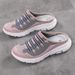 Lightweight Round Toe For Women Flats Soft House Slippers Female Slides Four Season Casual Mesh Lazy Shoes_vogvips.com