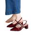 Burgundy Leather High-heeled For Women, 2025 Summer New Style, Pointed Toe, Back Strap Sandals, Elegant Casual Women's_vogvips.com