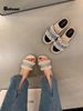 2024 Internet Celebrity Models Oulisasi Small Fragrant Flat Bottomed Flip Flops Shoes 2024 New Summer French Style Matching Skirt Sandals_vogvips.com
