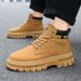 European Warm Series Men's Spring And Autumn New Martin Youth Trend Wear-resistant Casual Versatile Work Boots_vogvips.com