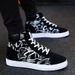 Canvas Men Spring 2024 New Casual Men's Sneakers High-top Trendy Versatile Running Shoes_vogvips.com
