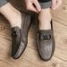 Men’s Shoes New Summer Breathable Trendy Korean Leather Shoes For Men, Fashionable And Versatile, Casual And Versatile Lazy Men's Shoes_vogvips.com