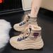 Snow Boots Women's Velvet Thickened High-top Platform Student Sports Cotton Shoes Tide_vogvips.com
