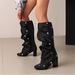 Fall And Winter New Melard Western Cowboy Long Women's Heeled Riding Boots Fashionable And Versatile Wear Comfortable Lightweight Personalized_vogvips.com