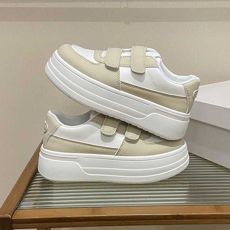 Minimalist White Canvas Sneakers - Street Style Shoes (Breathable & Comfortable, Everyday Wear) - BK6906_vogvips.com