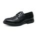 Euro Step Summer Brogue British Suit Groom Wedding Brown Black Business Formal Casual Men's Breathable Leather Shoes_vogvips.com