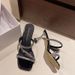 Rhinestone High For Women Summer Outdoor Fashion 2025 New Style To Match Dresses Fitting Room Thin Heel One-Strap_vogvips.com