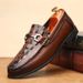 2025 New Trend Genuine Crocodile Pattern Loafers British Style Cowhide Business Formal Casual Men's Leather Shoes_vogvips.com