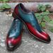 Luxurious Brogue Carved Handmade Leather For Men, Hollow Out Color Block Wingtip Oxford Business Formal, Guangzhou_vogvips.com