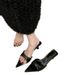 Women's Size 34 Leopard Print Sexy High Heeled Sandals, Plus Size, Pointed Toe, Stiletto Heel, Suitable For Wearing With Skirts._vogvips.com