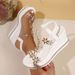Thick-Soled Sandals For Women Summer New Large Size Fashion Wedge Heel Flower Rhinestone Fairy Beach_vogvips.com