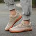 Wide Last For Male Female Couples, Barefoot Fly Woven Mesh Surface, Breathable Non Slip Soft Sole, Indoor Running,_vogvips.com