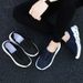 Autumn New Korean Edition Sport Style Blade Elastic Weaving Canvas Casual Trendy Men's Shoes_vogvips.com