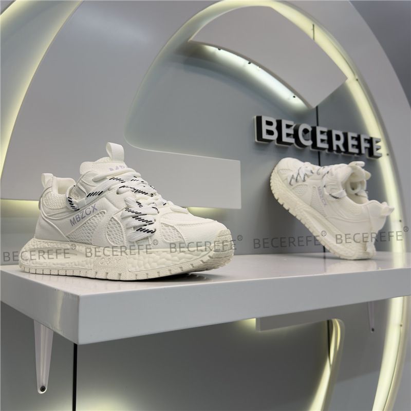 Becerefe Men's 2026 New Summer Breathable Mesh Trendy Versatile Sports Casual Soft Sole Dad Shoes For Men_vogvips.com