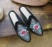 Slippers, Shoes, Cow Tendon Soles, Flat Bottomed Mesh Embroidered Floral Fabric Slippers, Casual Women's Sandals_vogvips.com