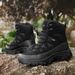 Men's Tactical Military Boots For Hiking, Outdoor Adventure & Rescue - Durable Mid-Cut Combat Boots With Anti-Slip Rubber Sole Hiking Expedition_vogvips.com