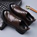 2026 Summer New Hollow Shoes For Men, Business Formal Versatile Casual Breathable Genuine Leather Perforated Men's_vogvips.com