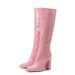 Women's Shoes Pointed High Heel Side Zipper Short Boots Large Size Short Barrel Martin Boots_vogvips.com